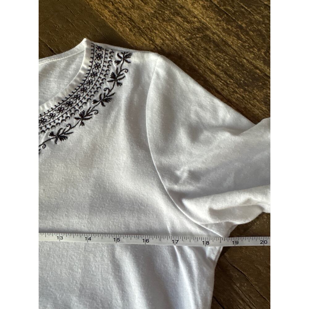Coral Bay Split Neck Embroidered Top - Picture 6 of 8